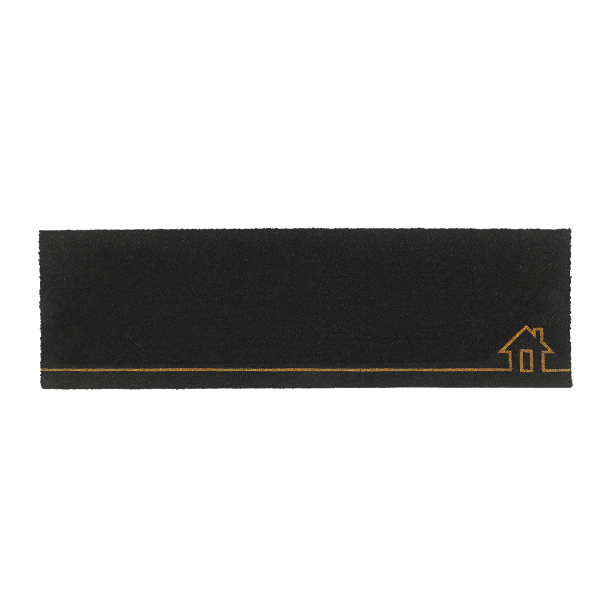 Home View - Black Coir Doormat