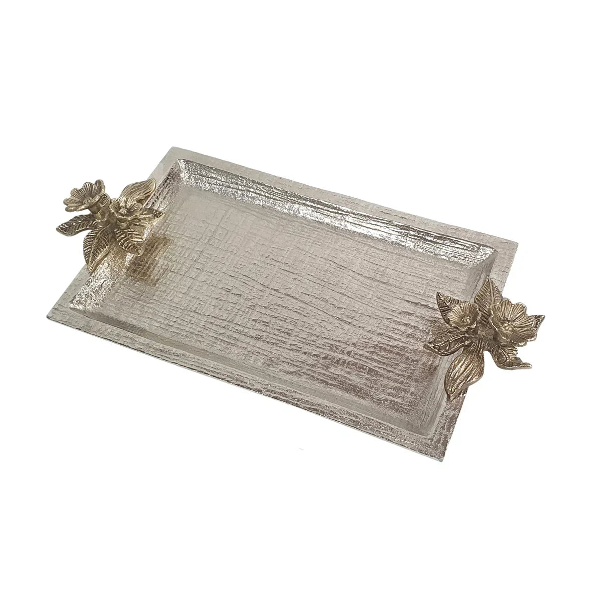 Aurelia Textured Silver Accent Tray