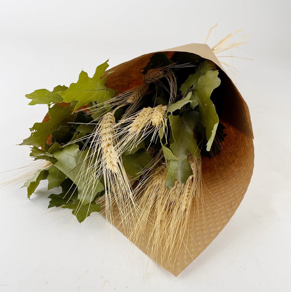 Green Oak & Wheat Bouquet