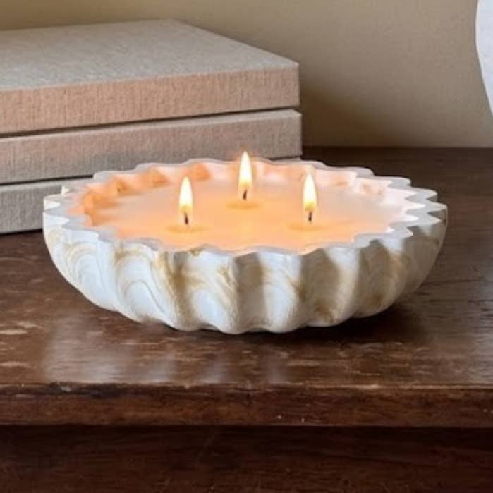 Fluted Candle Bowl Believe 15.2 cm 0.96 kg