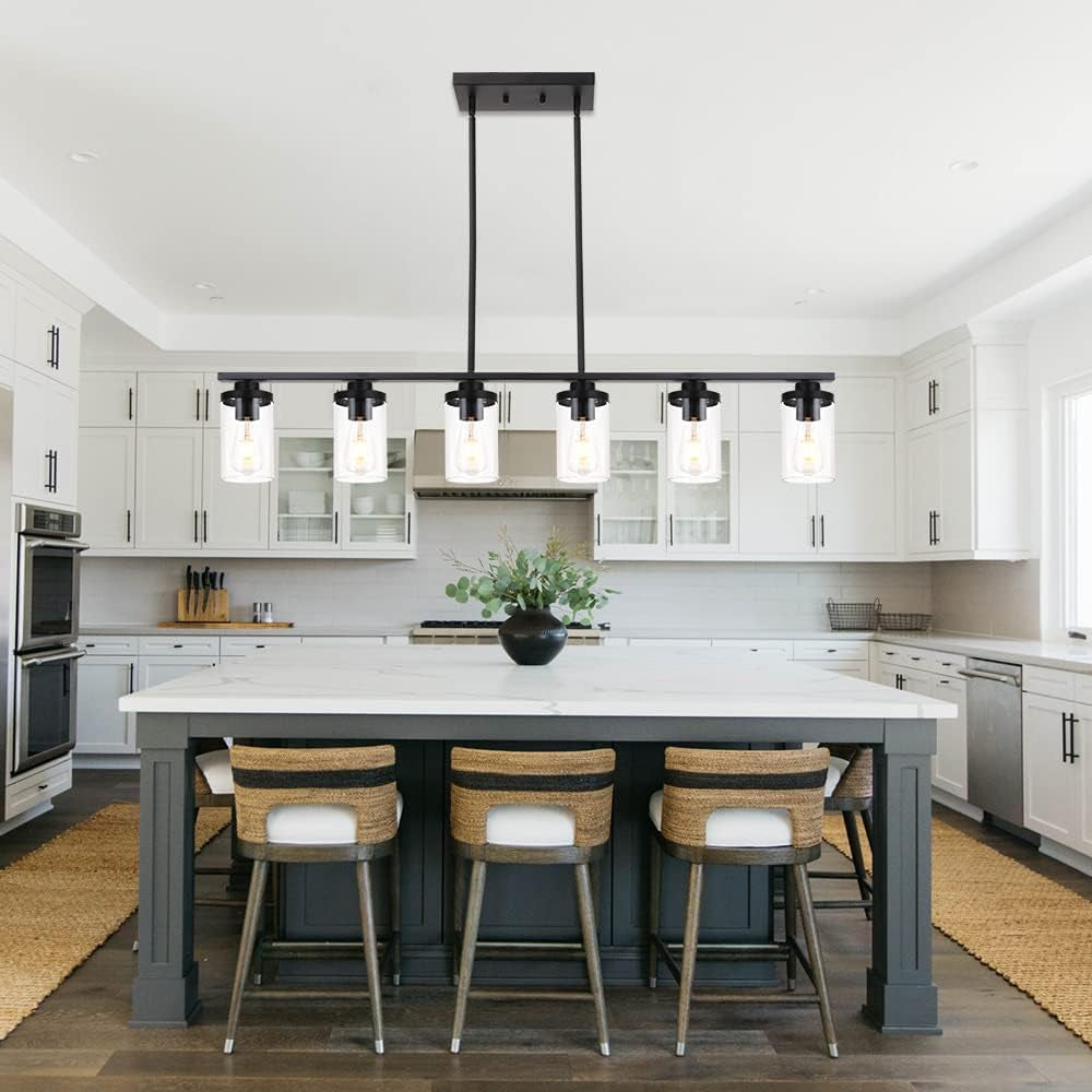 Farmhouse Glass Pendant Light