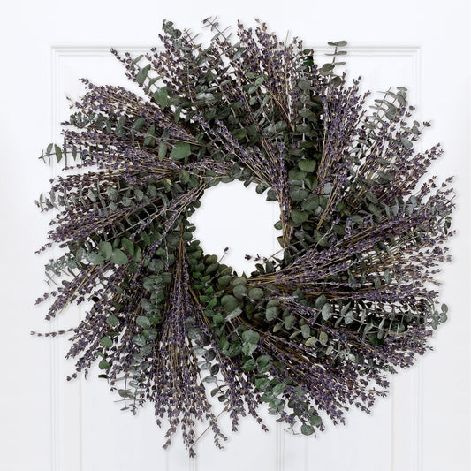 French Lavender & Baby Eucalyptus Wreath