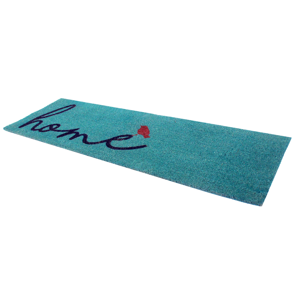 A Bird Perched on Home Coir Doormat
