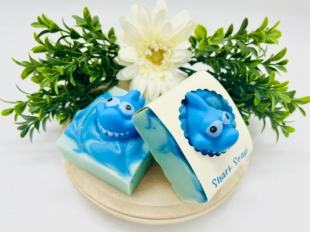 Shark Handmade Soap Bar for Kids – Vegan Cold Process Soap