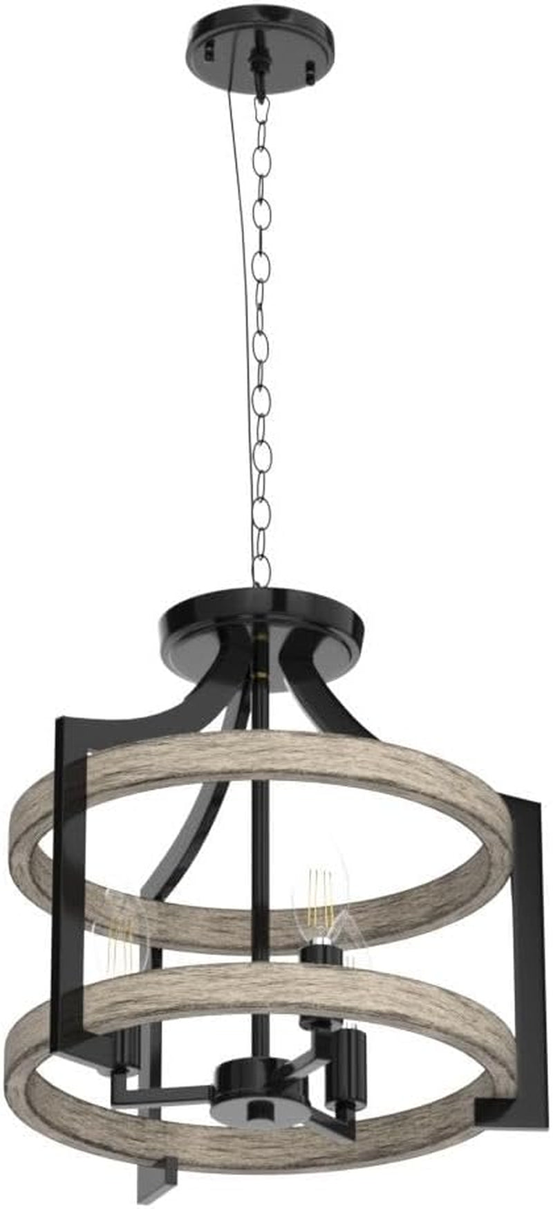 3-Light Rustic Farmhouse Pendant Light