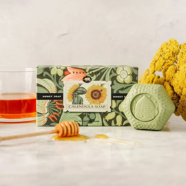Calendula Honey Soap (3.5oz - 2 Bar Gift Box)
