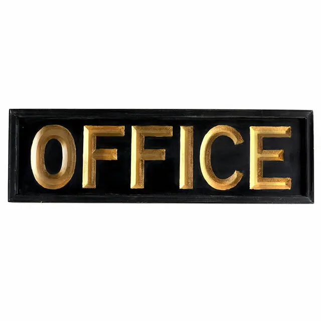 Wooden Office Sign