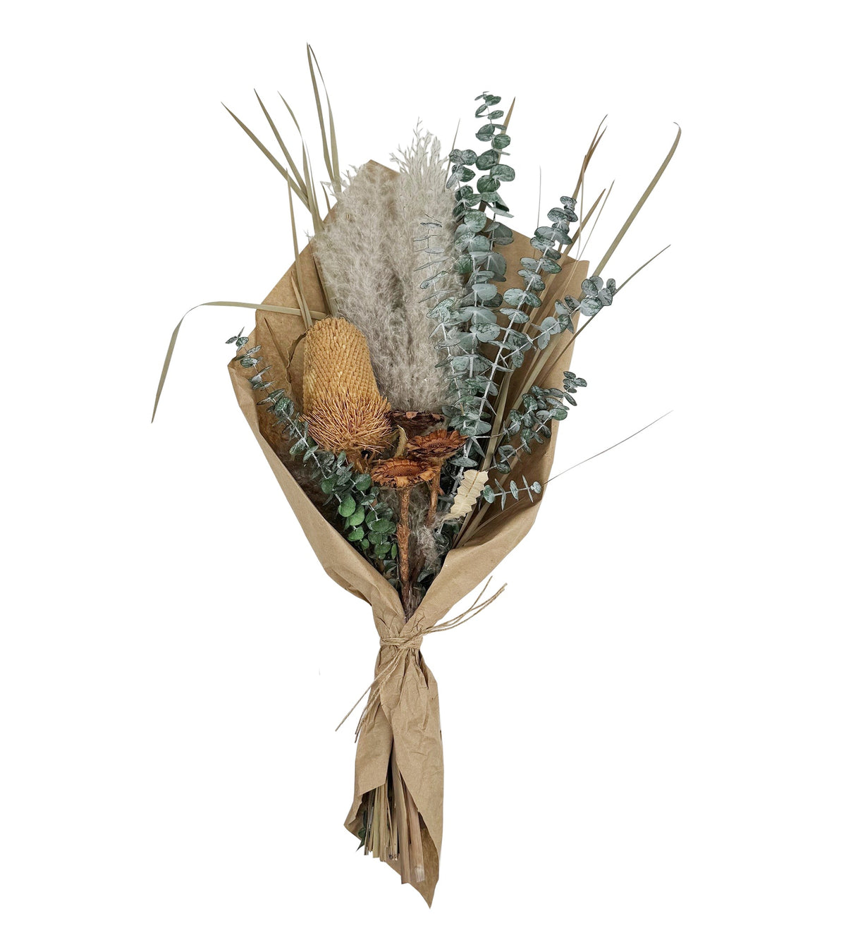 Pampas Protea & Eucalyptus Bouquet