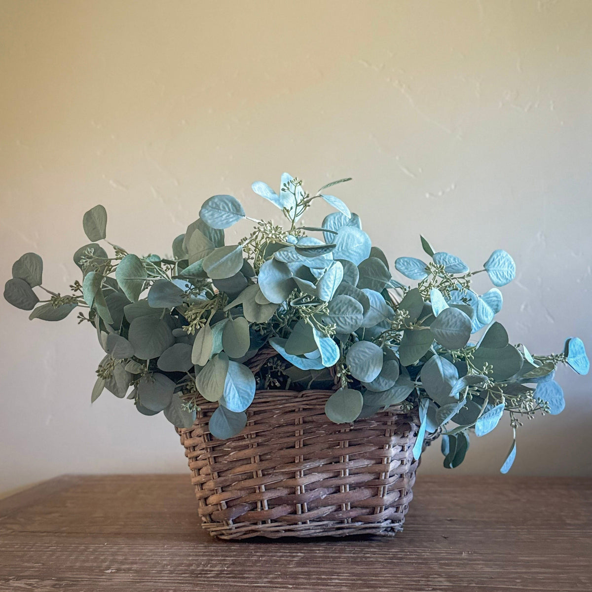 Green Blooming Eucalyptus Seed Spray 23.5" - Artificial Greenery