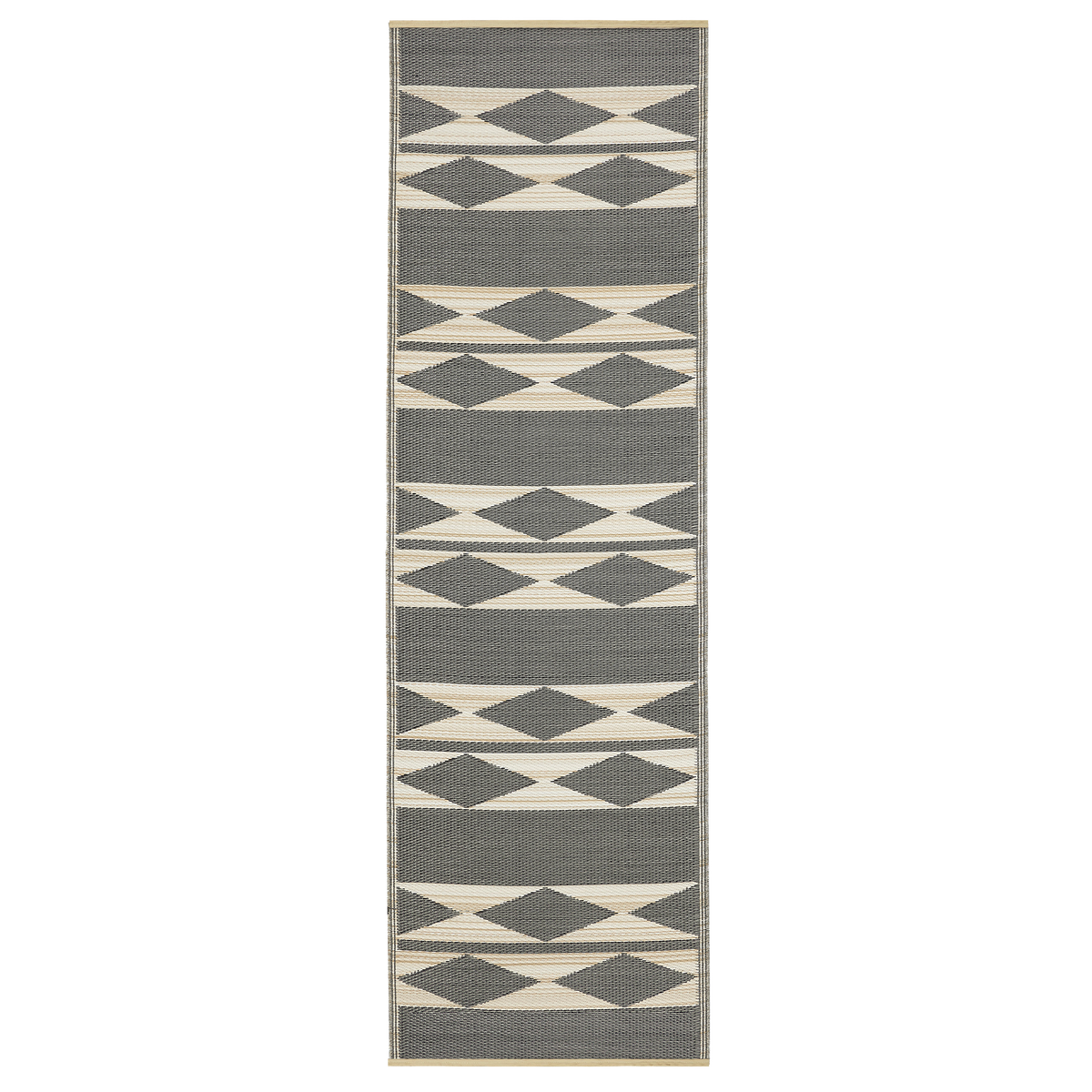 Cairo - Natural & Black Geometric Outdoor Rug for Patio