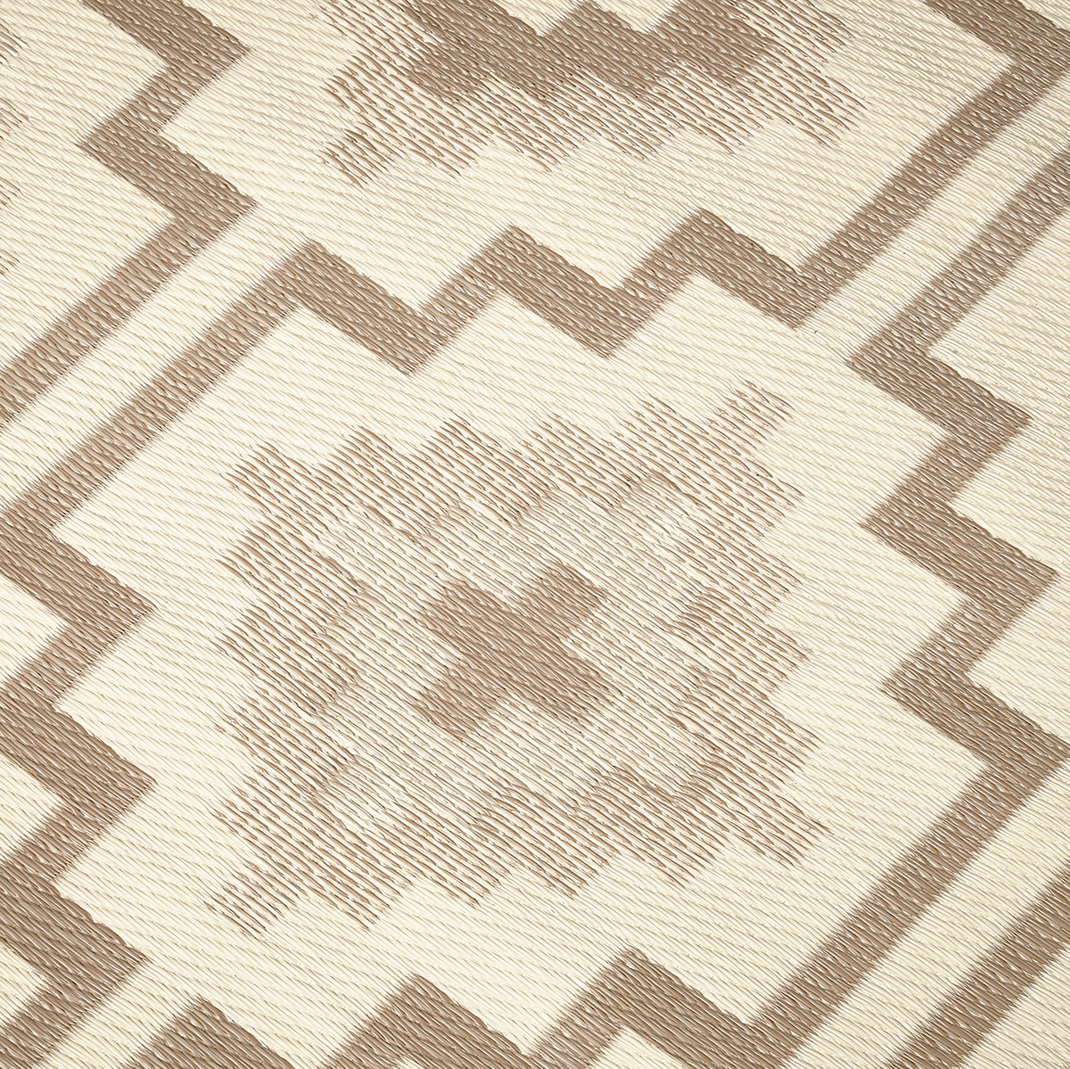 Lhasa - Mocha Geometric Outdoor Rug for Patio