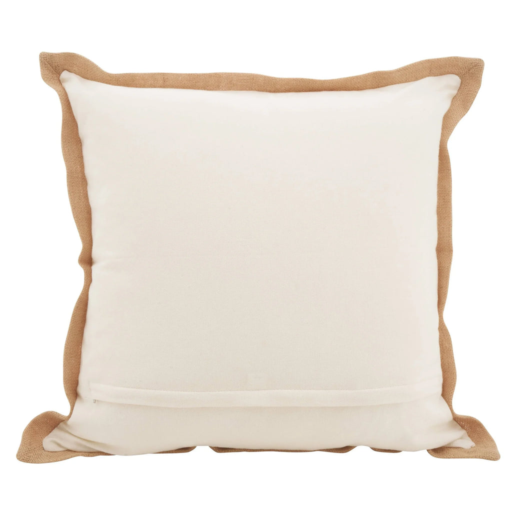 Blue Seahorse Down-Filled Nautical Throw Pillow