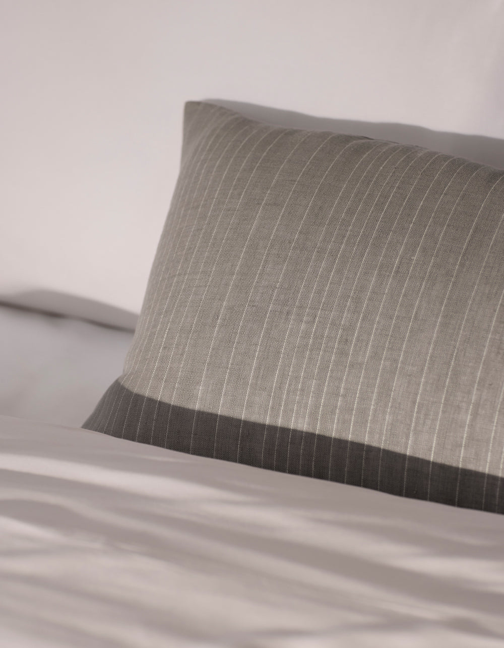 Striped Linen Throw Pillow