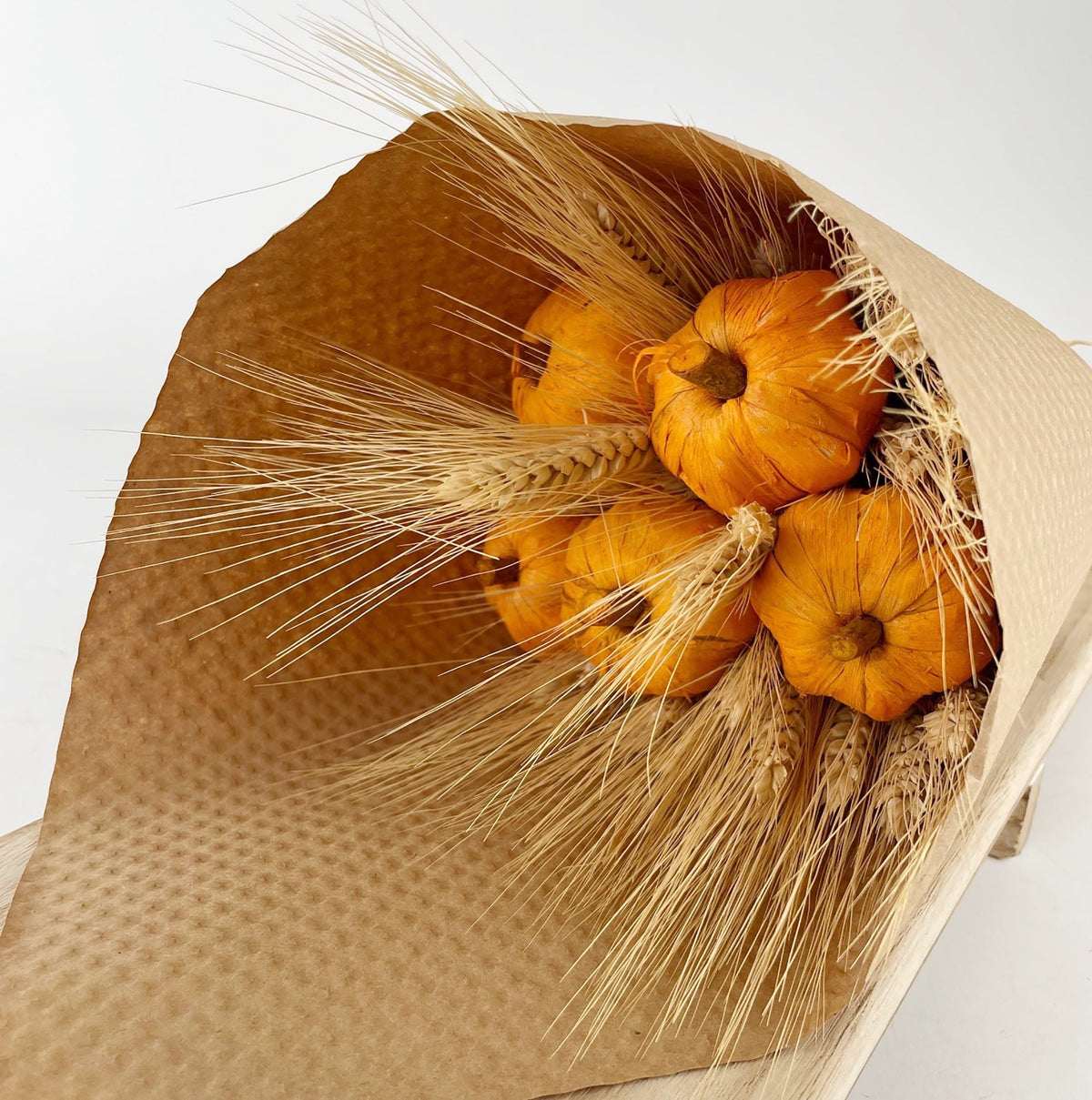 Golden Pumpkin Harvest Bouquet