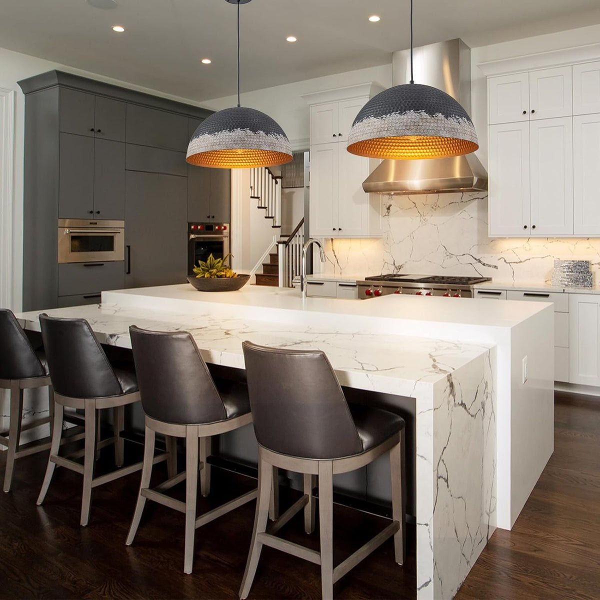 Hammered Dome Pendant Light