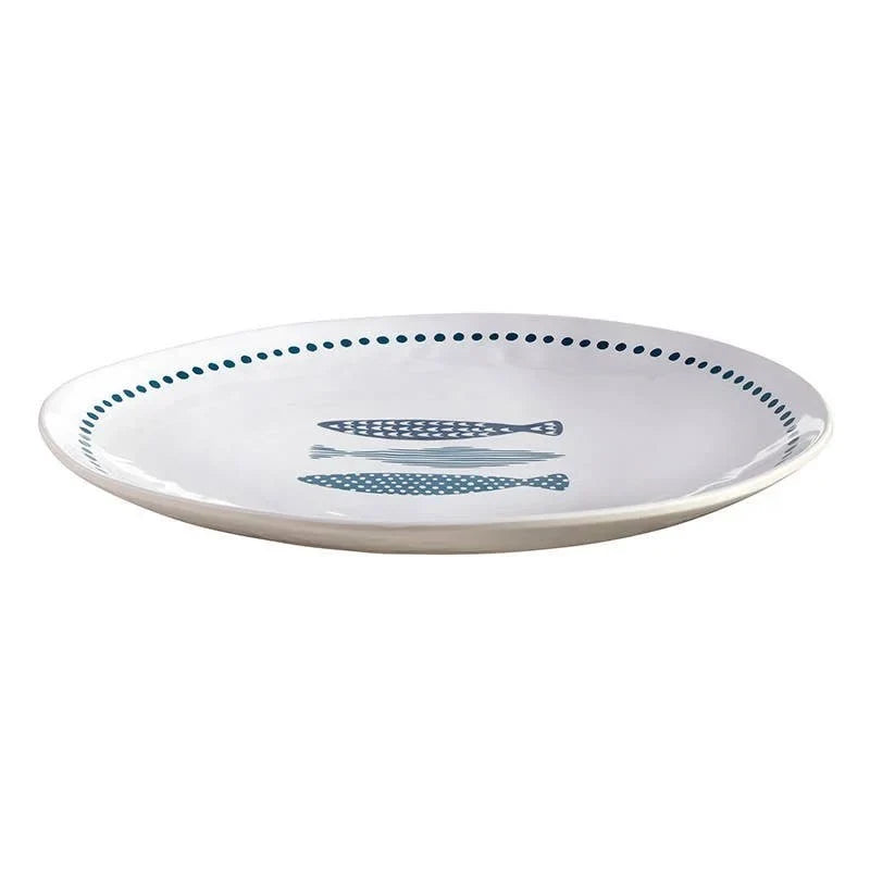 Coastal Fish Melamine Appetizer Plate