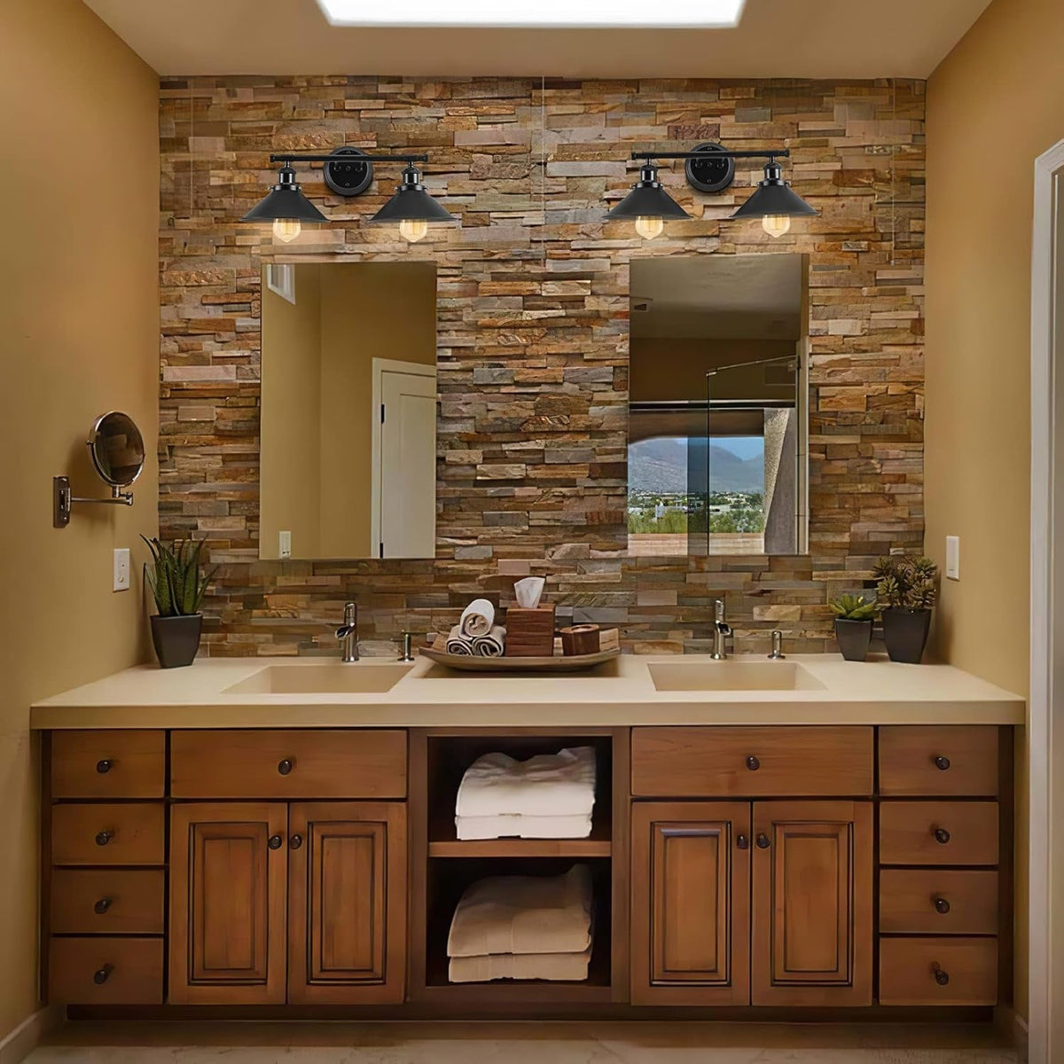 2-3 Matte Black Wall Sconce