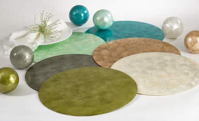 Capiz Design 15-inch Round Placemat