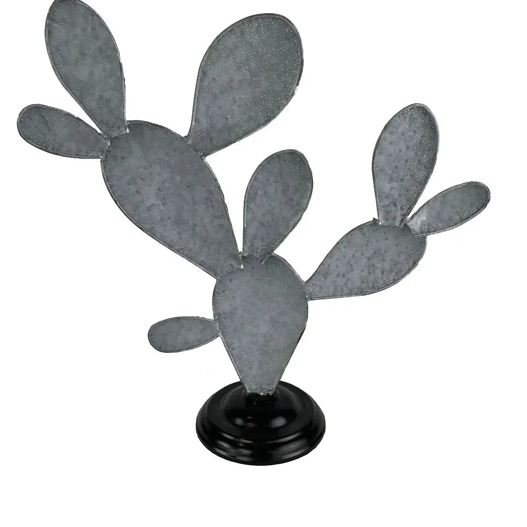 Scultura di cactus in metallo