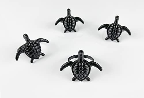 Nature's Touch Sea Turtle Metal Napkin Rings