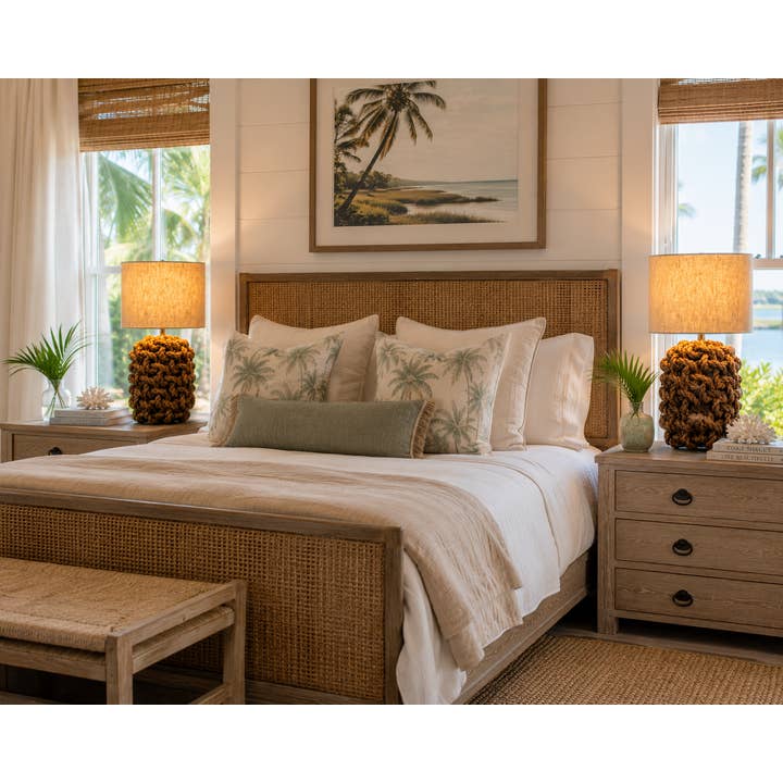 Harbor Knot Handwoven Rope Table Lamp