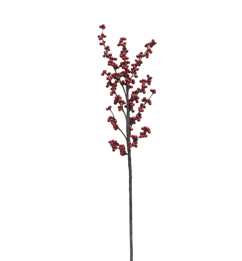 39.5 Red Ilex Berry Branch