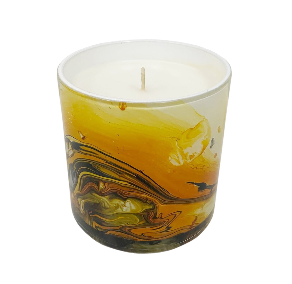 Neroli & Marigold 14 oz. Swirl Glass Candle
