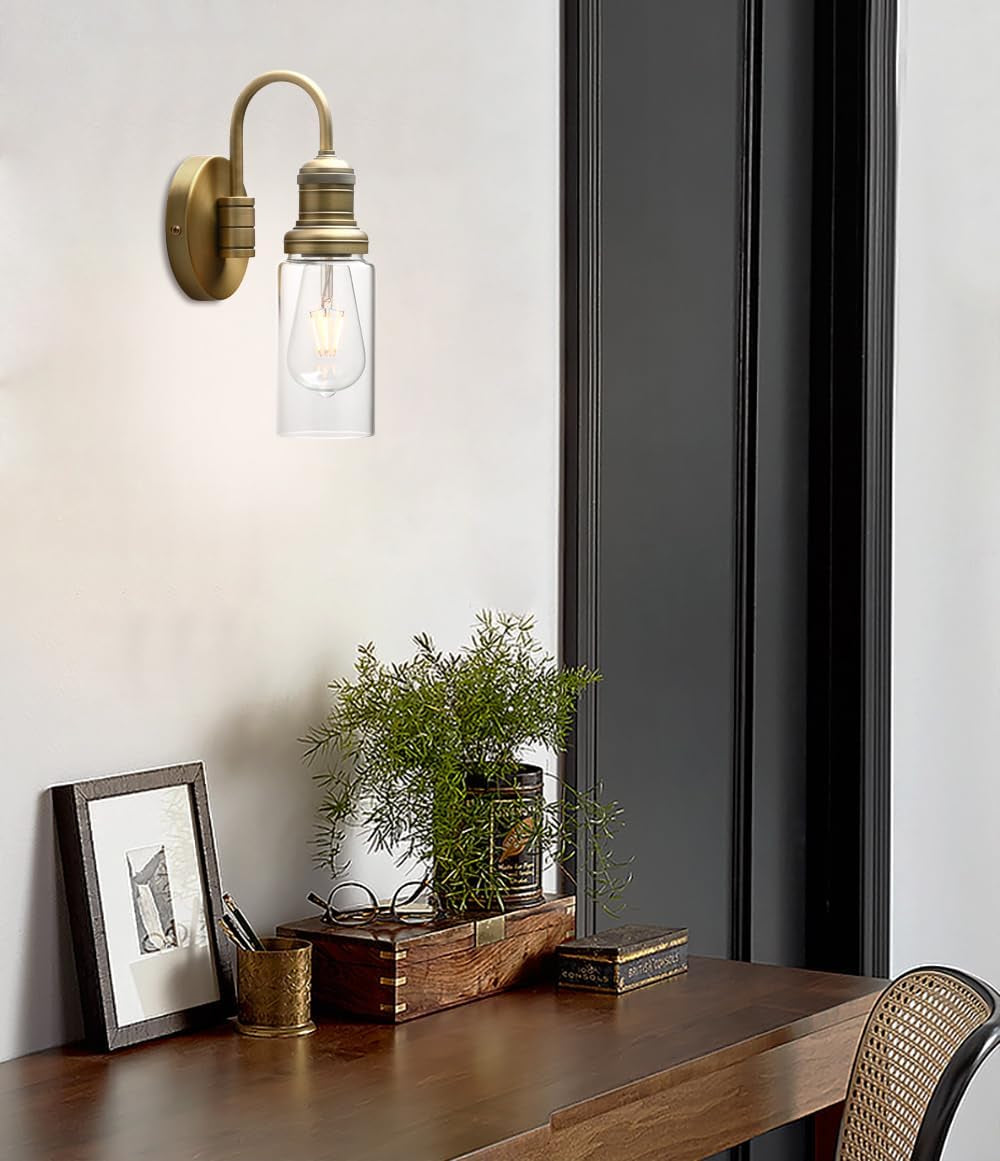 Vintage Gooseneck Wall Mount Single Sconce