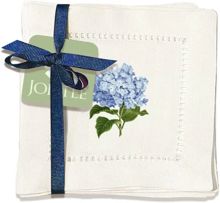 Hemstitch Napkins - Hydrangea (Set of 6)