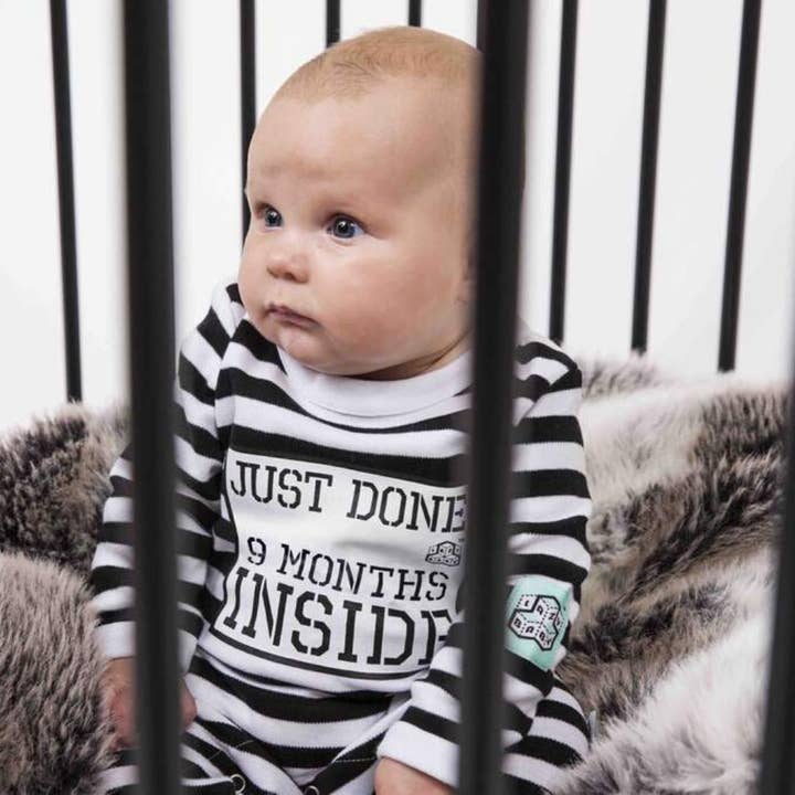 Just Done 9 Months Inside Baby Outfit