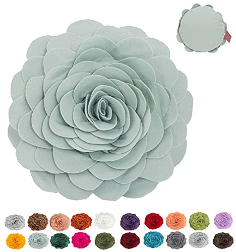 Eva's Flower Garden Decorative Throw Pillow (16" Round - Cover Only)