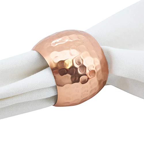 Moscow Mule Hammered Design Metal Napkin Rings