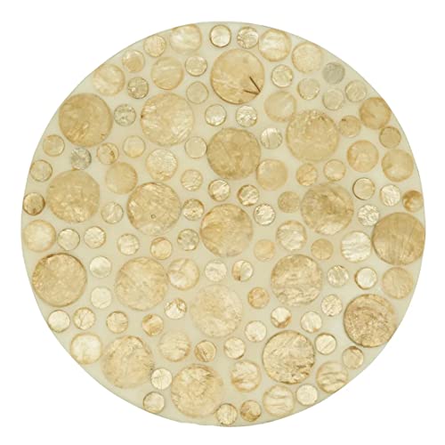 Circles Capiz Design Placemat 15" Round