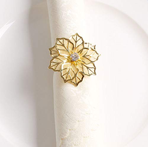 Ronds de serviette fleurs en strass