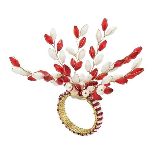 Glamorous Beaded Festive Decorative Napkin Rings