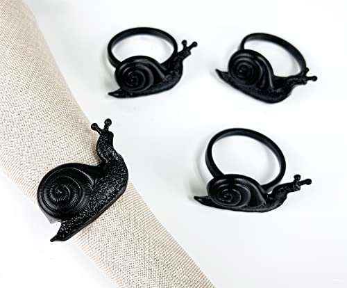 Nature's Touch Snail Metal Napkin Rings