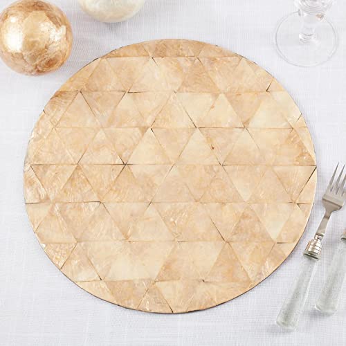 Circles Capiz Design Placemat 15" Round