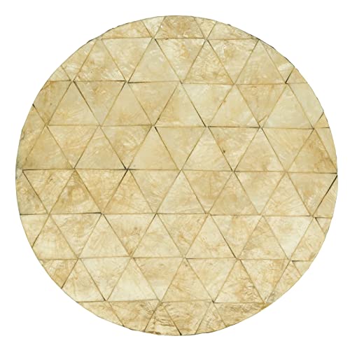 Circles Capiz Design Placemat 15" Round