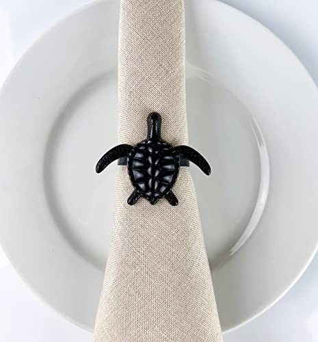 Nature's Touch Sea Turtle Metal Napkin Rings