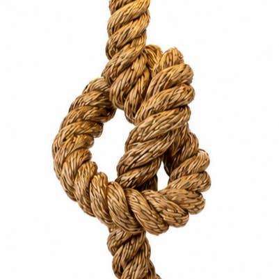 Rope Knot Table Lamp 24" Coastal