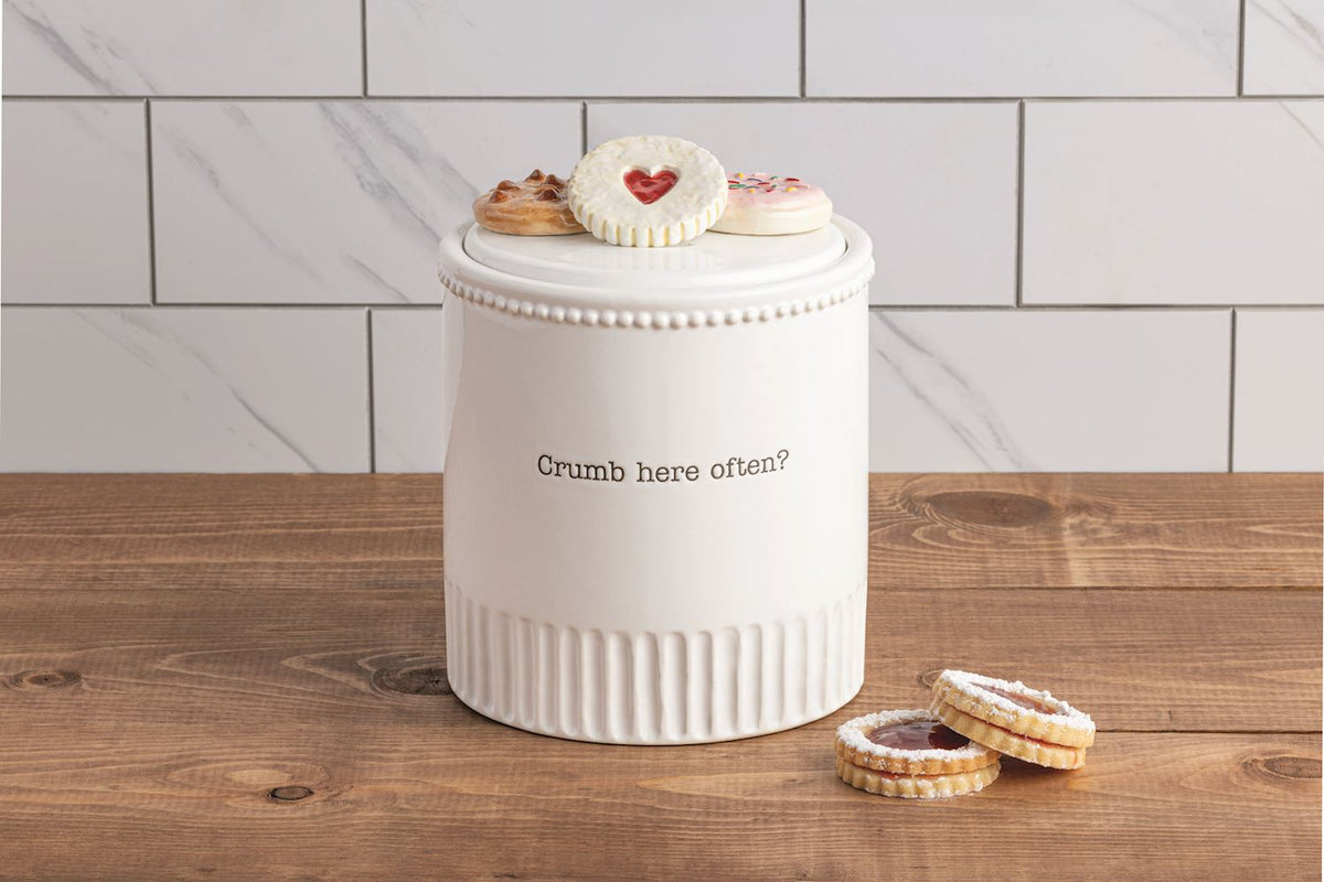 Circa Textured Ceramic Icon Cookie Jar 7.5 x 5.5 in