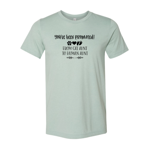 You've Been Promoted from Cat Aunt to Human Aunt T-Shirt