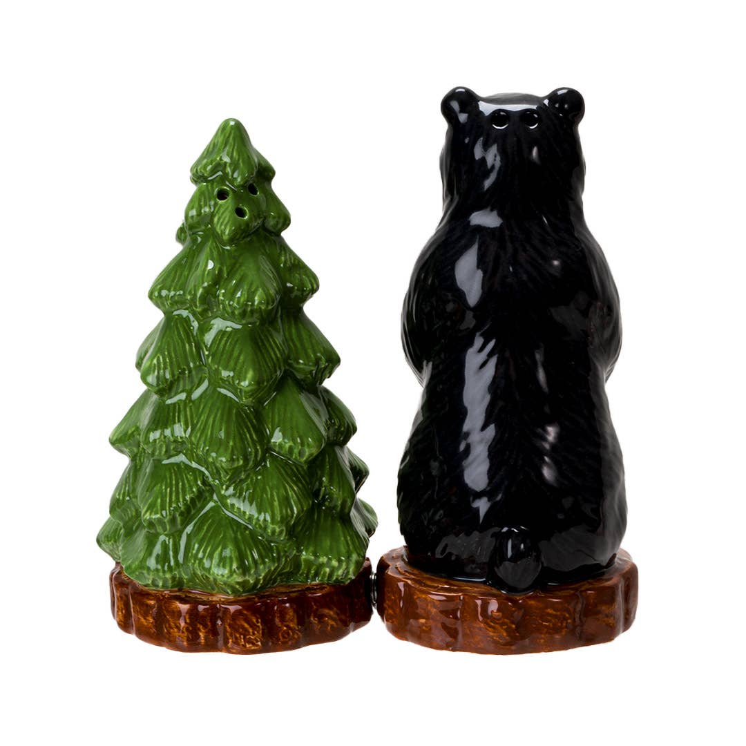 Bear Necessities – Black Bear Ceramic Salt & Pepper Shaker Set