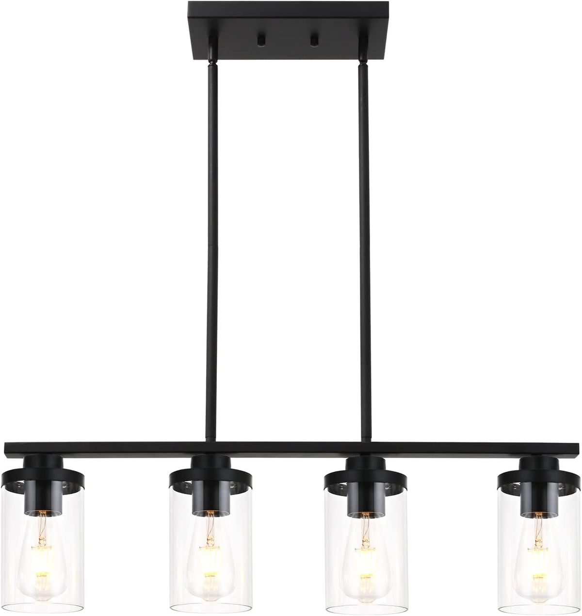 Farmhouse Glass Pendant Light