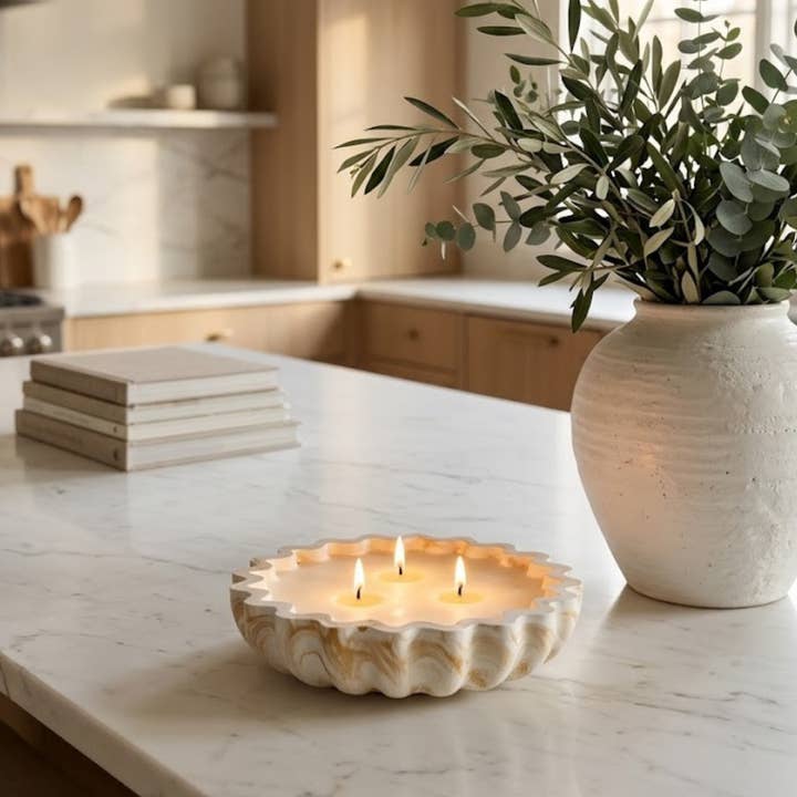 Fluted Candle Bowl Believe 15.2 cm 0.96 kg
