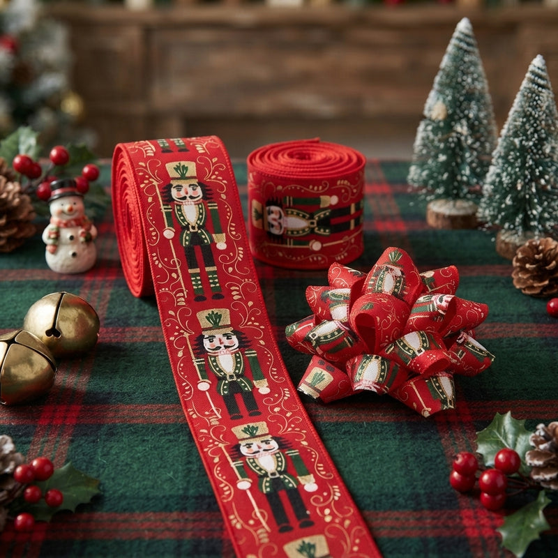 Nutcracker Soldier Jute Twine Burlap Ribbon
