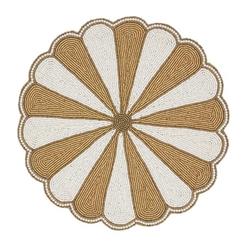 Unique Beaded Pinwheel Holiday Placemat