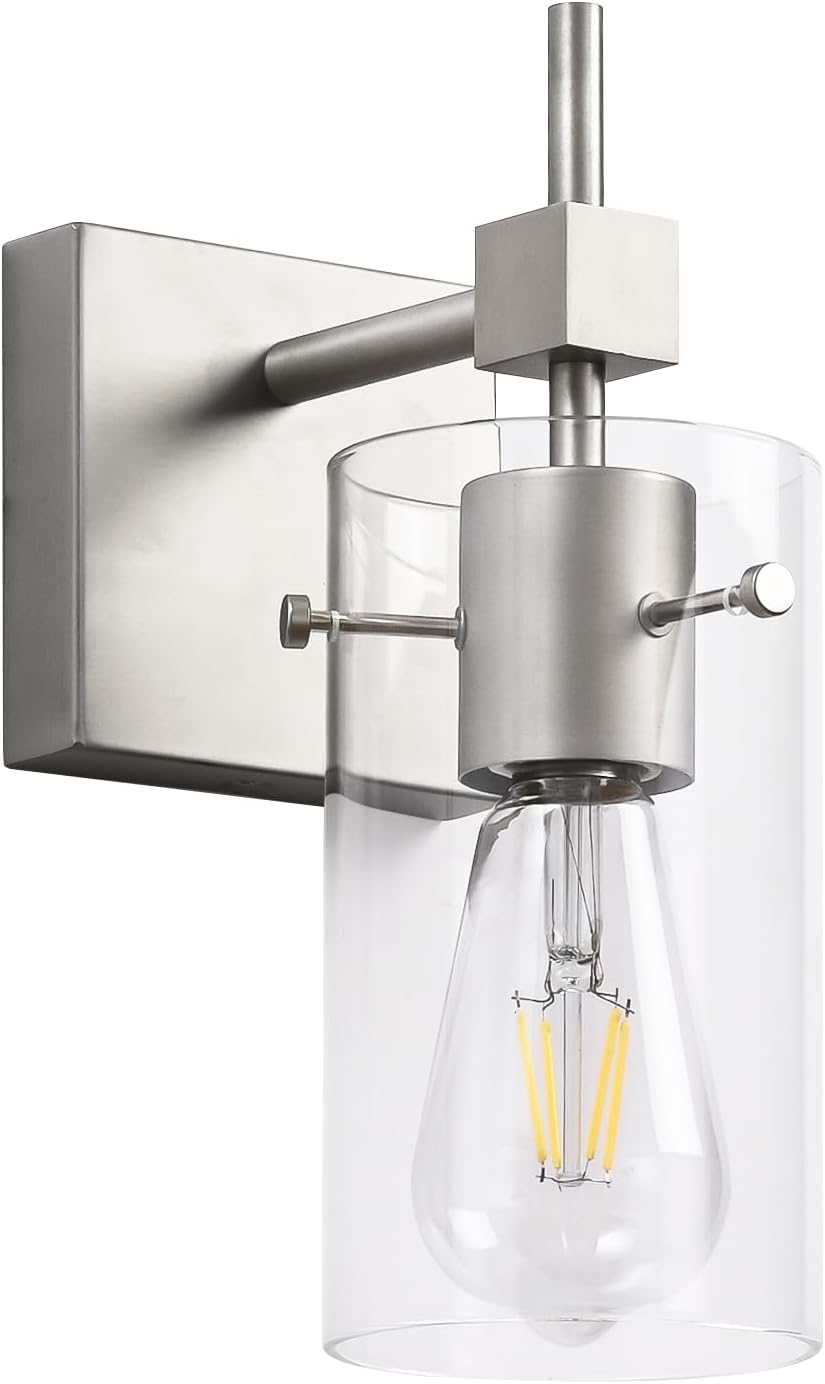 Vintage Vanity Lights with Glass Shade