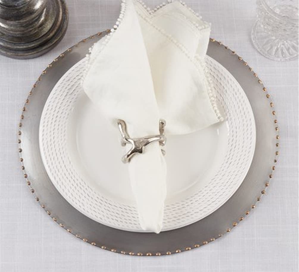 Modern Twigs Aluminum Napkin Rings