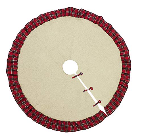 Holiday Tartan Plaid Dazzle Christmas Decorative Tree Skirt